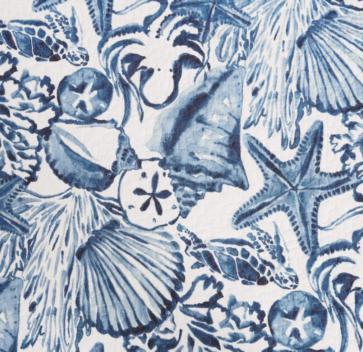 Blue Coast Shells Quilt Set