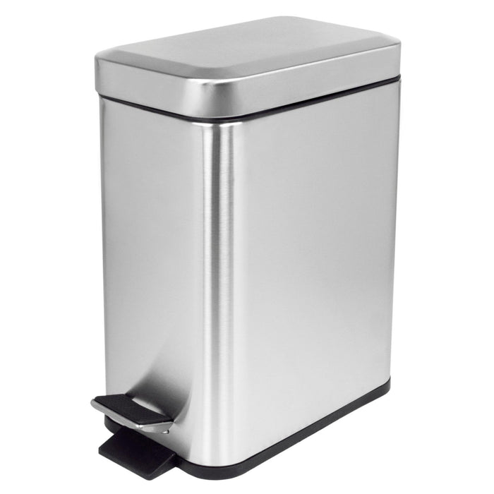 Stainless Steel Slim Waste Bin - Assorted