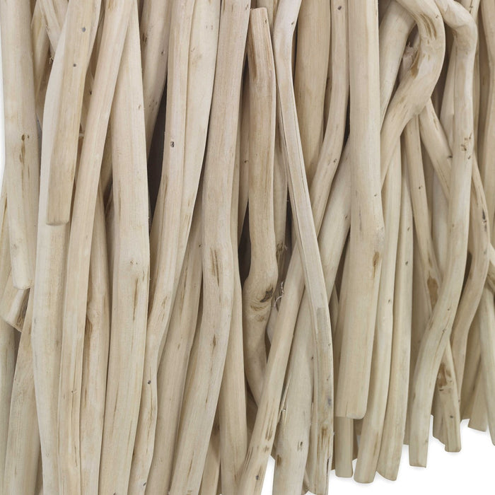 Gathered Teak Square Wood Decor