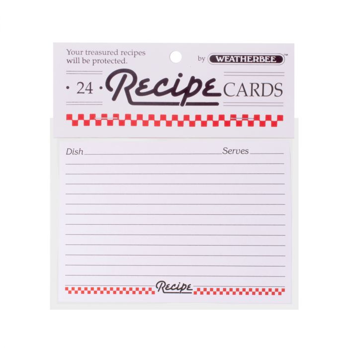 Weatherbee Recipe Cards - Set Of 24
