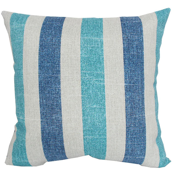 Blue Stripe Outdoor Pillow