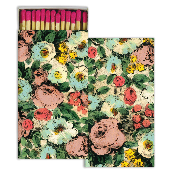 Pink Floral Collage Matches