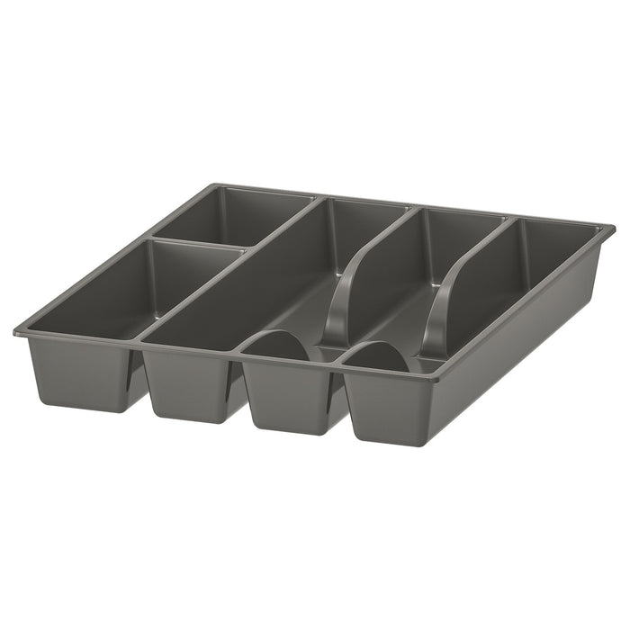 Grey Flatware Tray