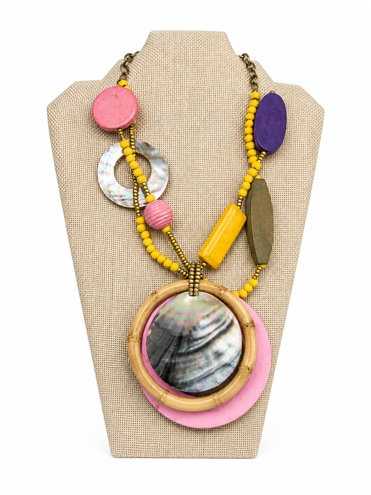 Pink Multi-Colored Necklace
