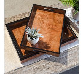 Burl Wood Grain Tray