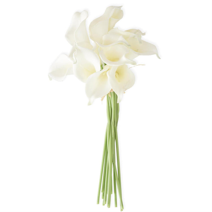14" White Calla Lily Bundle