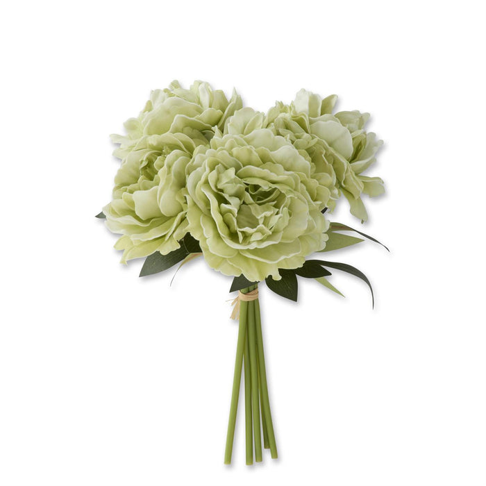 12" Green Peony Bundle