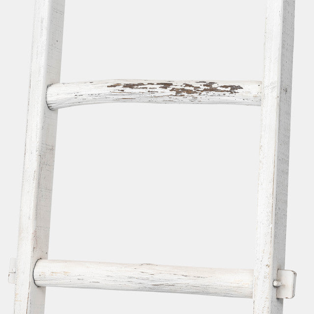 Wooden Decorative Ladder - White