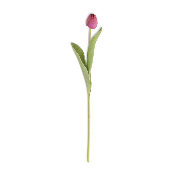 26.75" Fuchsia Silk w/Real Touch Single Tulip Stem