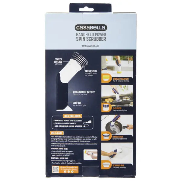 Handheld Power Spin Scrubber