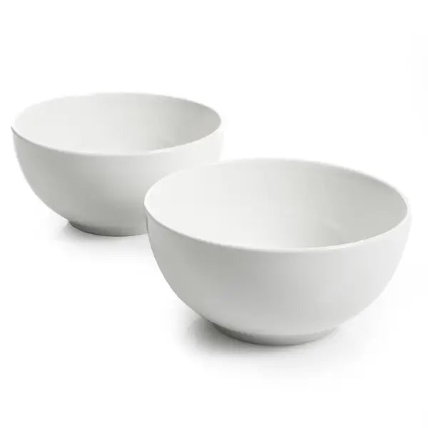 2pc. White Bistro Bowl Set