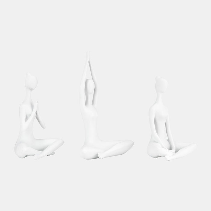 Resin Yoga Women Tealight Holder