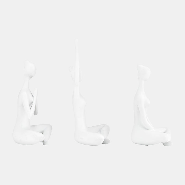 Resin Yoga Women Tealight Holder