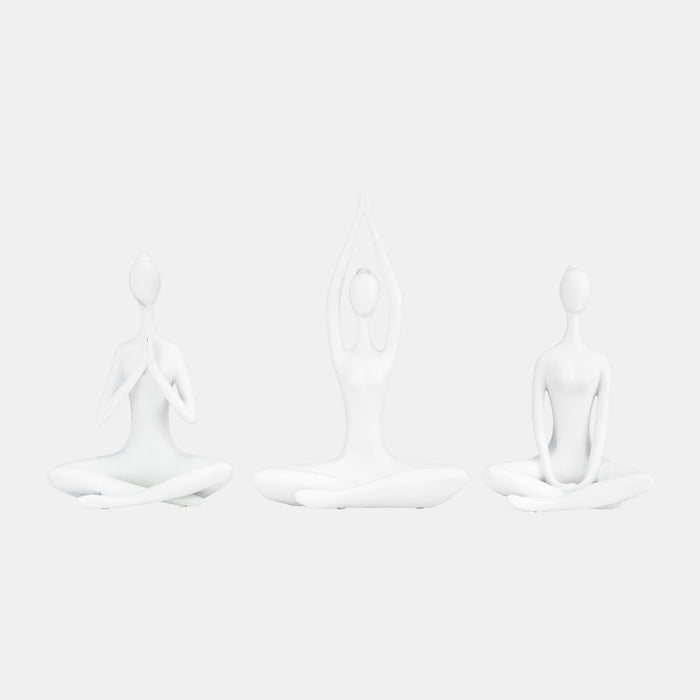 Resin Yoga Women Tealight Holder