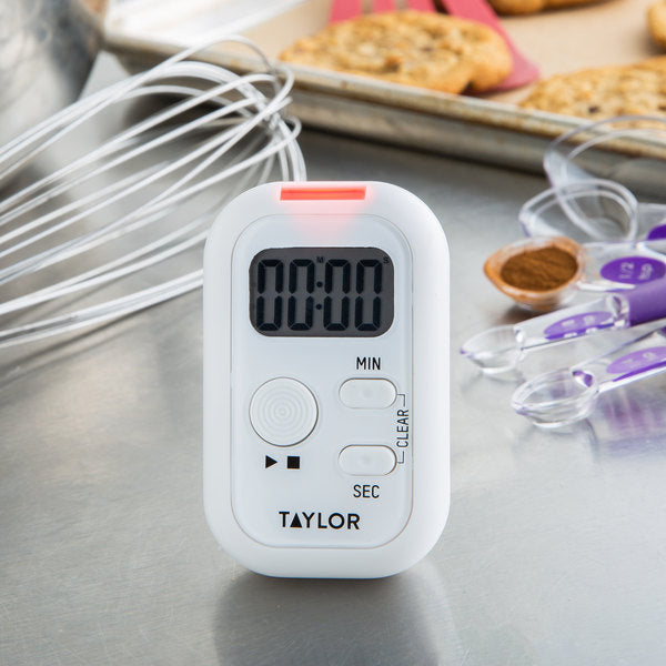Taylor Digital 100-Minute Kitchen Timer - Flashing Light, Vibration