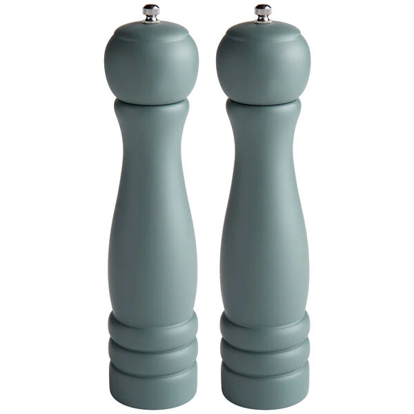 10" Matte Steel Blue Wooden Salt/ Pepper Mill