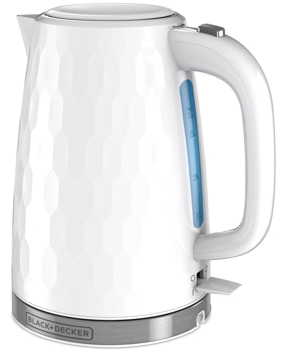 Black & Decker Honeycomb Collection 1.7-Liter Rapid Boil Electric Cordless Kettle