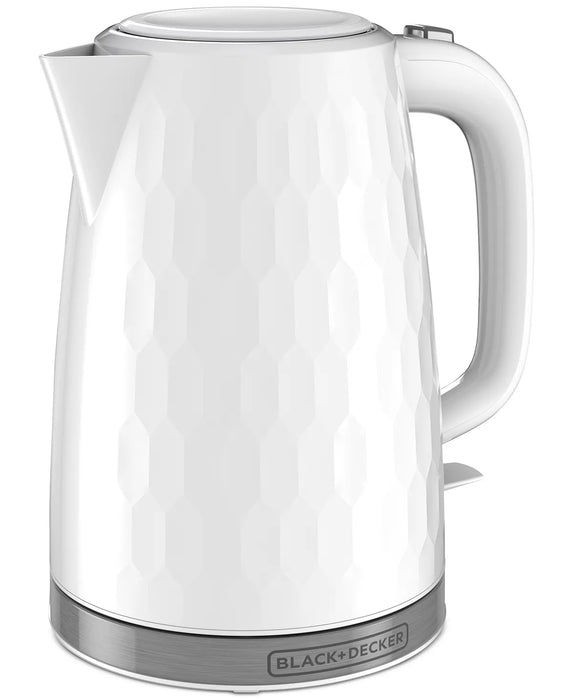 Black & Decker Honeycomb Collection 1.7-Liter Rapid Boil Electric Cordless Kettle