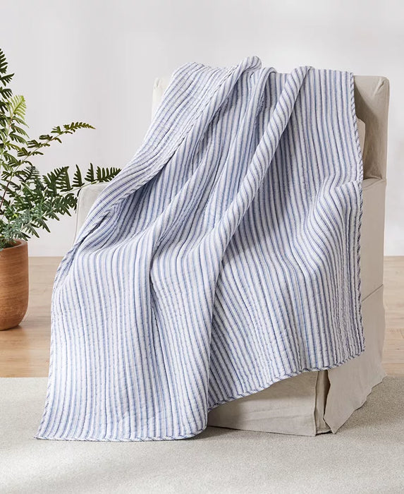 Tobago Stripe Reversible Quilted Throw