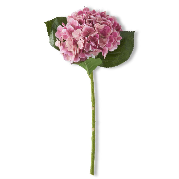 20" Dark Pink Real Touch Hydrangea Stem