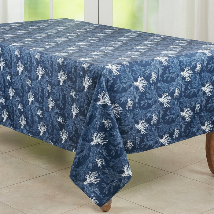 Sea Coral Tablecloth - Navy