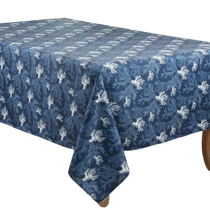 Sea Coral Tablecloth - Navy