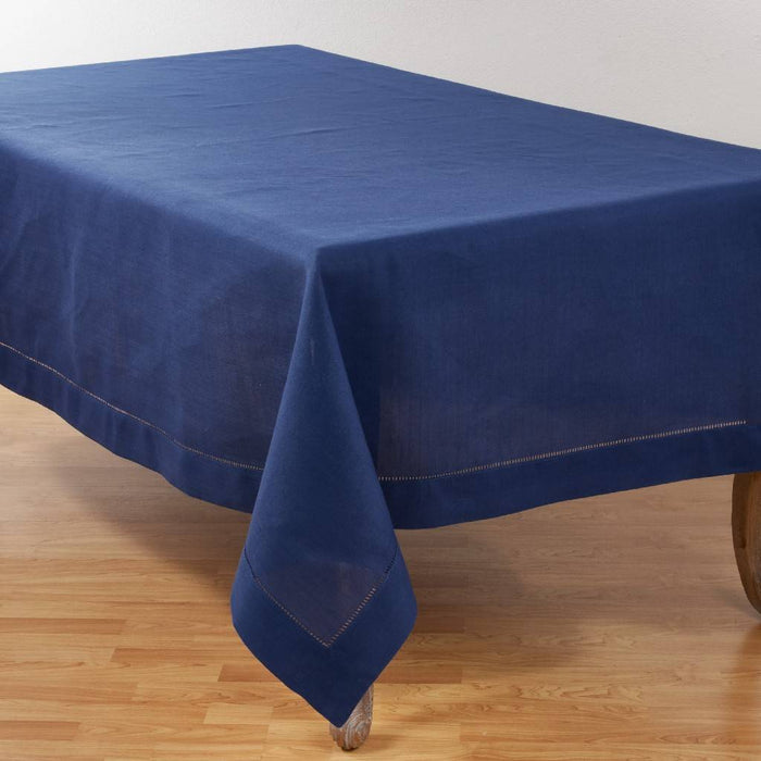 Tablecloth With Border - Navy