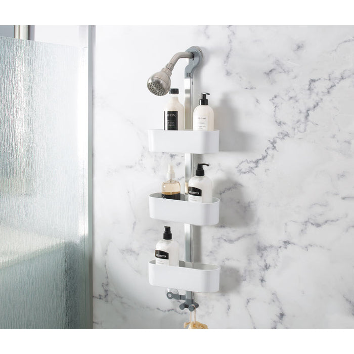 3 Shelf Grasp White Shower Caddy
