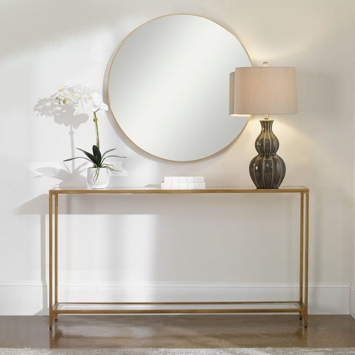 Narrow Gold Console