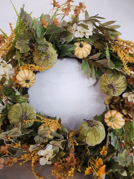 34" Pumpkin Wreath