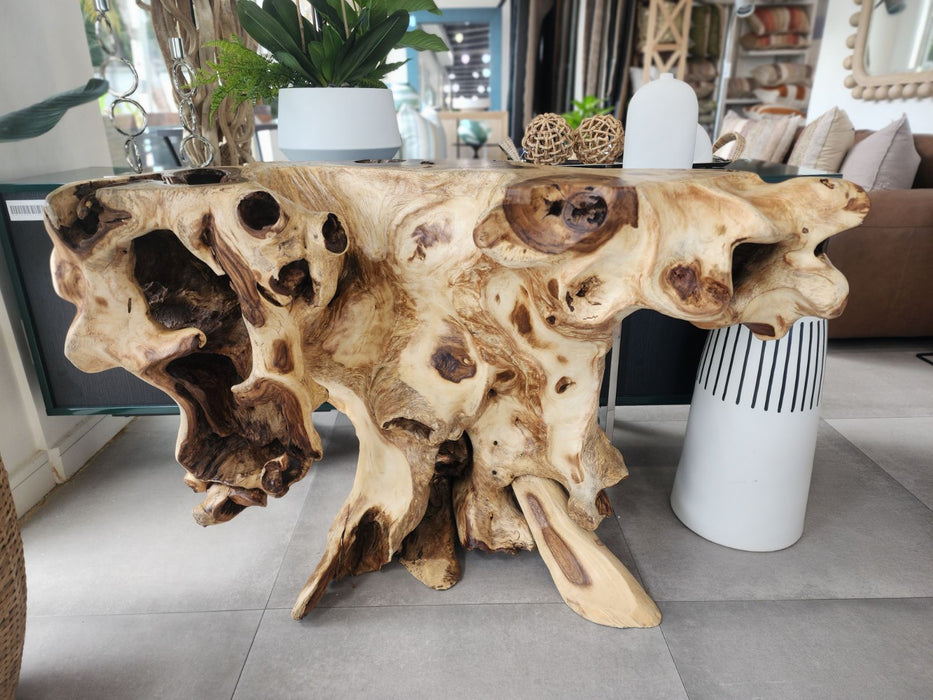 Small Teak Root Console