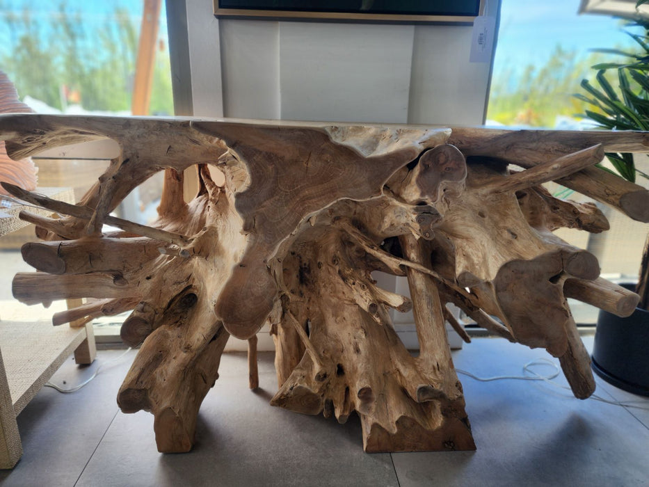 72" Root Teak Console
