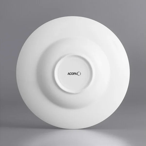 Acopa Liana Embossed Lines Porcelain Soup Bowl