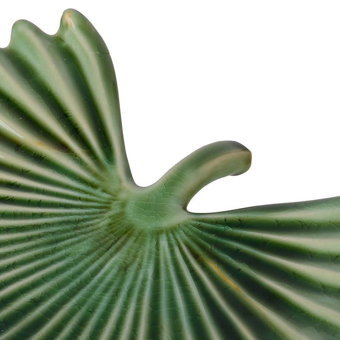 Green Decorative Leaf Plate
