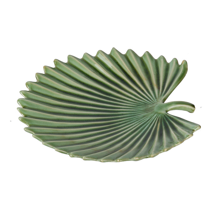 Green Decorative Leaf Plate