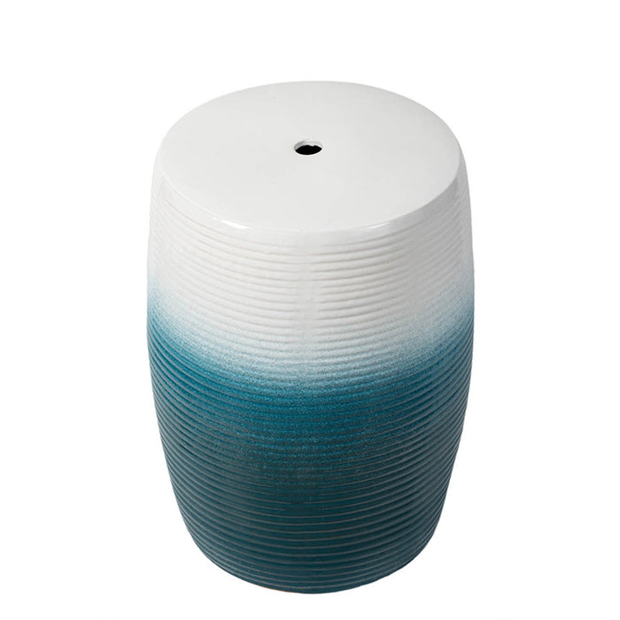 Blue & White Ceramic Stool