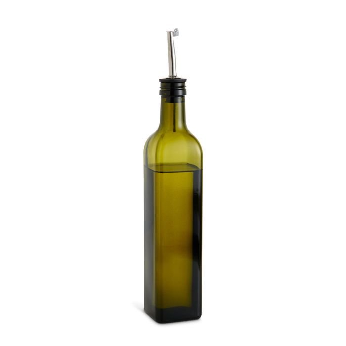 Green Olive Oil Bottle
