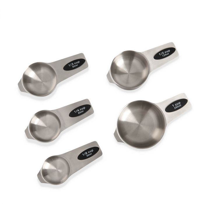 5-Piece Stainless Steel Magnetic Measuring Cups