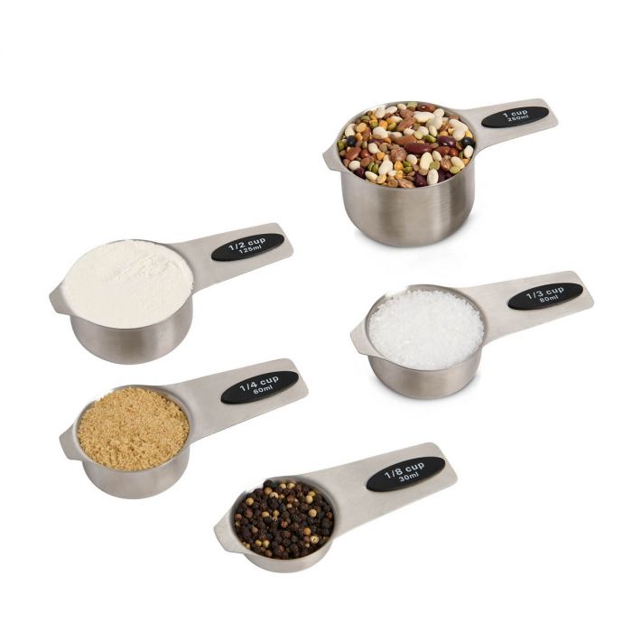 5-Piece Stainless Steel Magnetic Measuring Cups