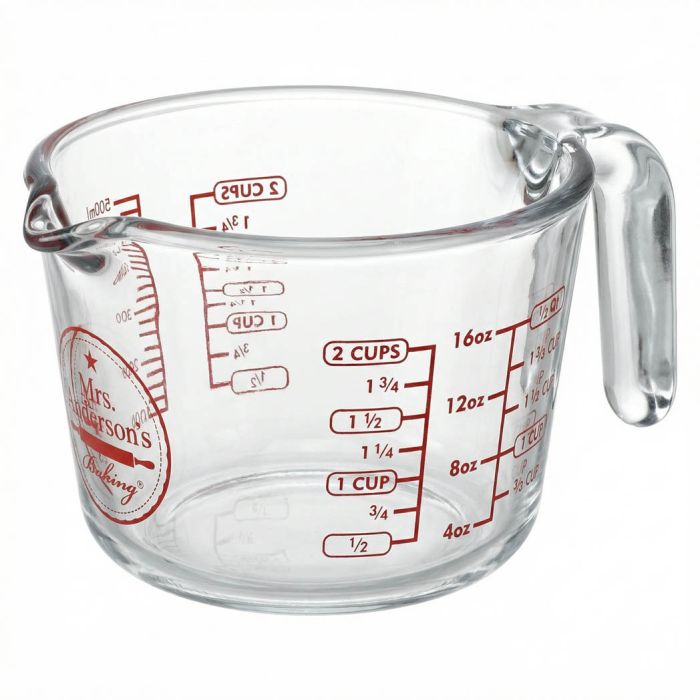 Mrs. Anderson's Glass Measuring Cup