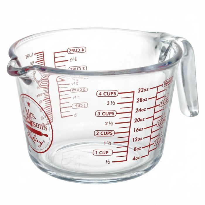 Mrs. Anderson's Glass Measuring Cup