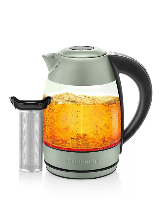 1.7-Liter Glass Precision Control Electric Kettle
