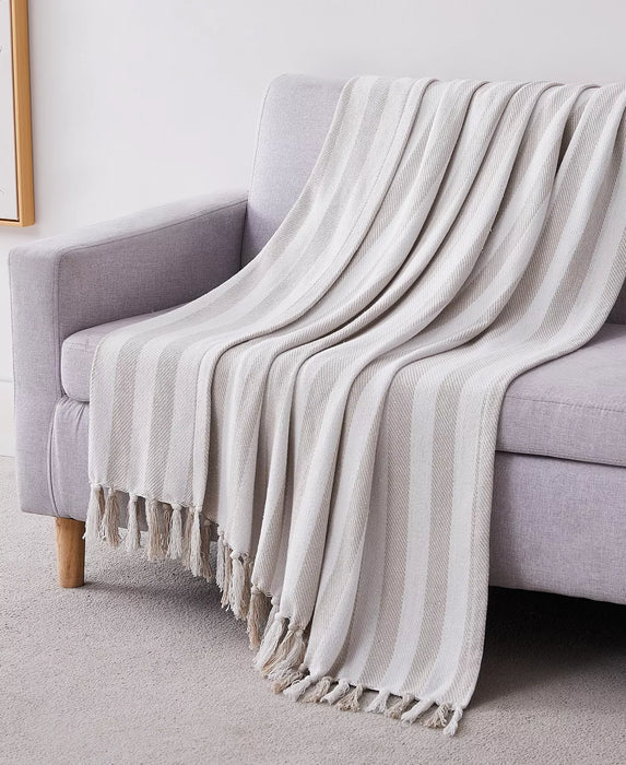 Striped Cotton Throw