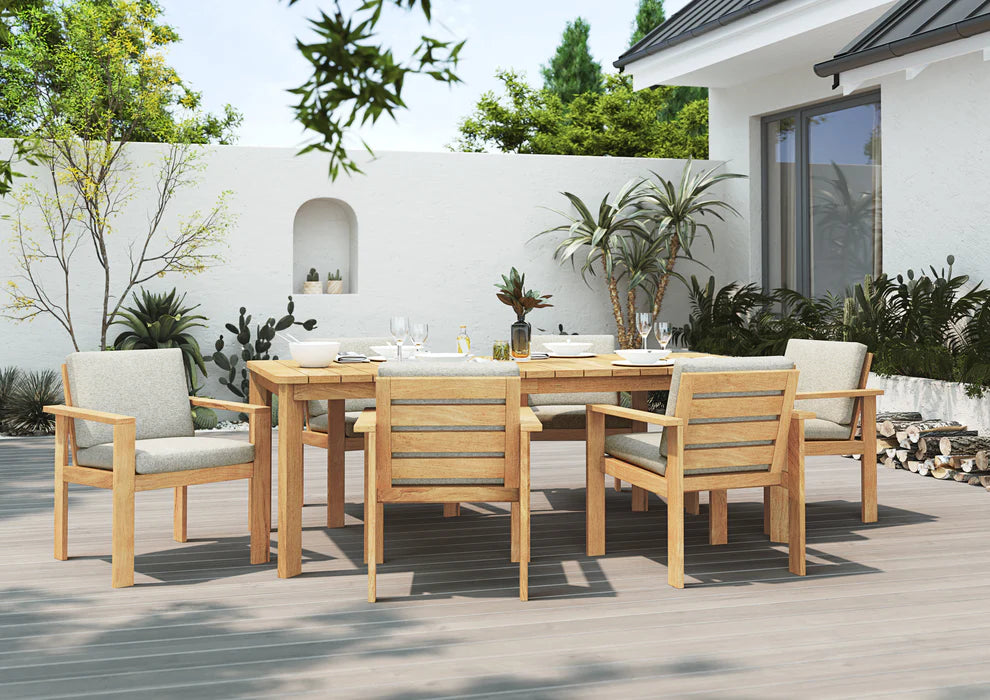 Meru Rectangular Teak Dining Table