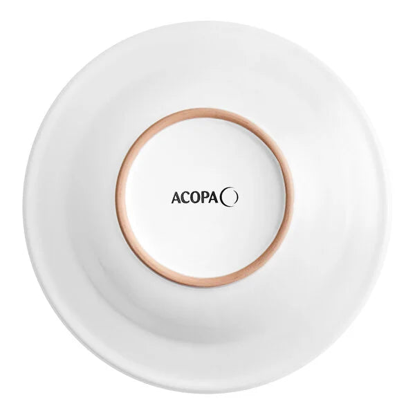 Acopa Rolled Edge Stoneware Soup & Pasta Bowl