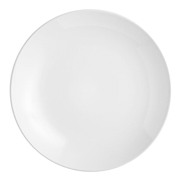 Acopa 8" Round Bright White Coupe Stoneware Plate
