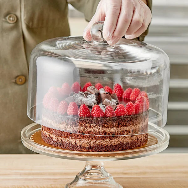 Acopa Glass Covered Cake Stand