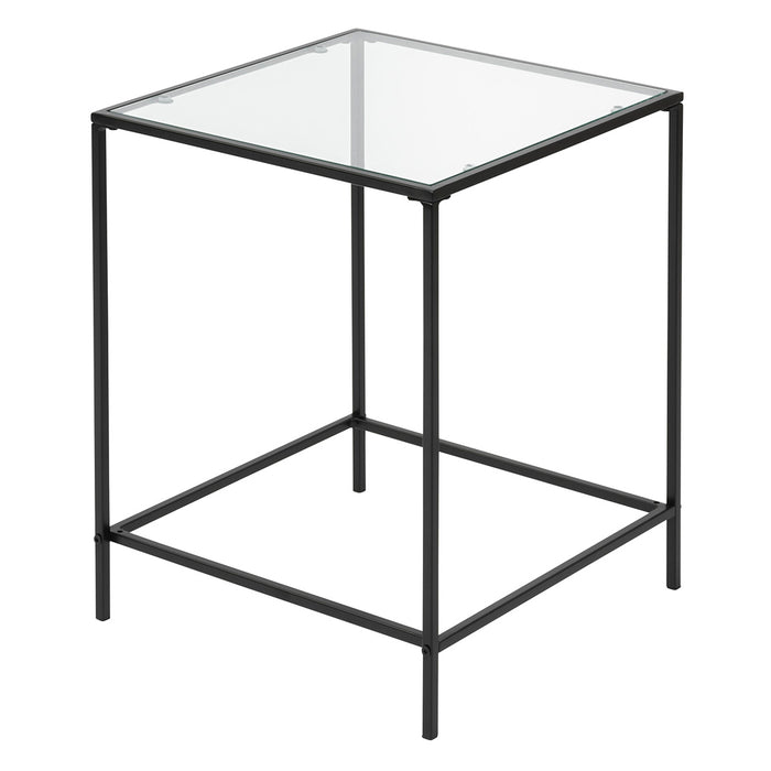 Arvi Side Table - Clear & Black