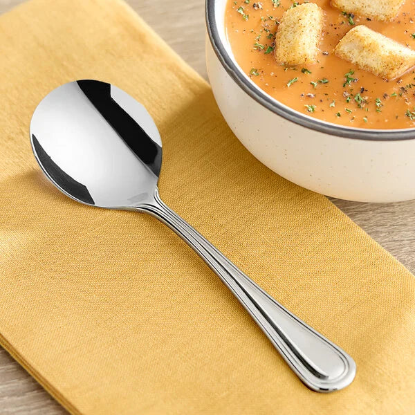 Acopa Edgeworth Extra Heavy Weight Bouillon Spoon