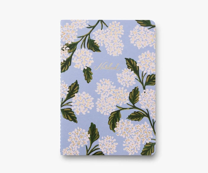 Set Of 3 Hydrangea Notebooks - Assorted